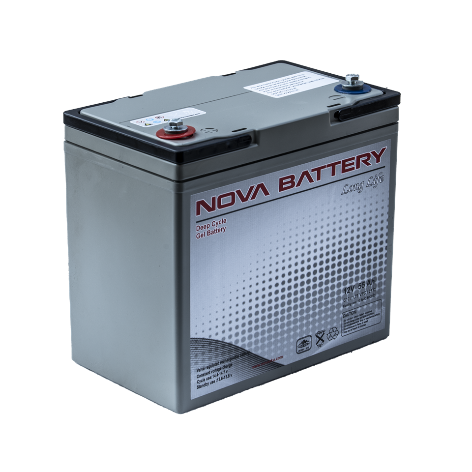 VRLA Deep Cycle (Derin Döngü) 12V 55AH Jel Akü