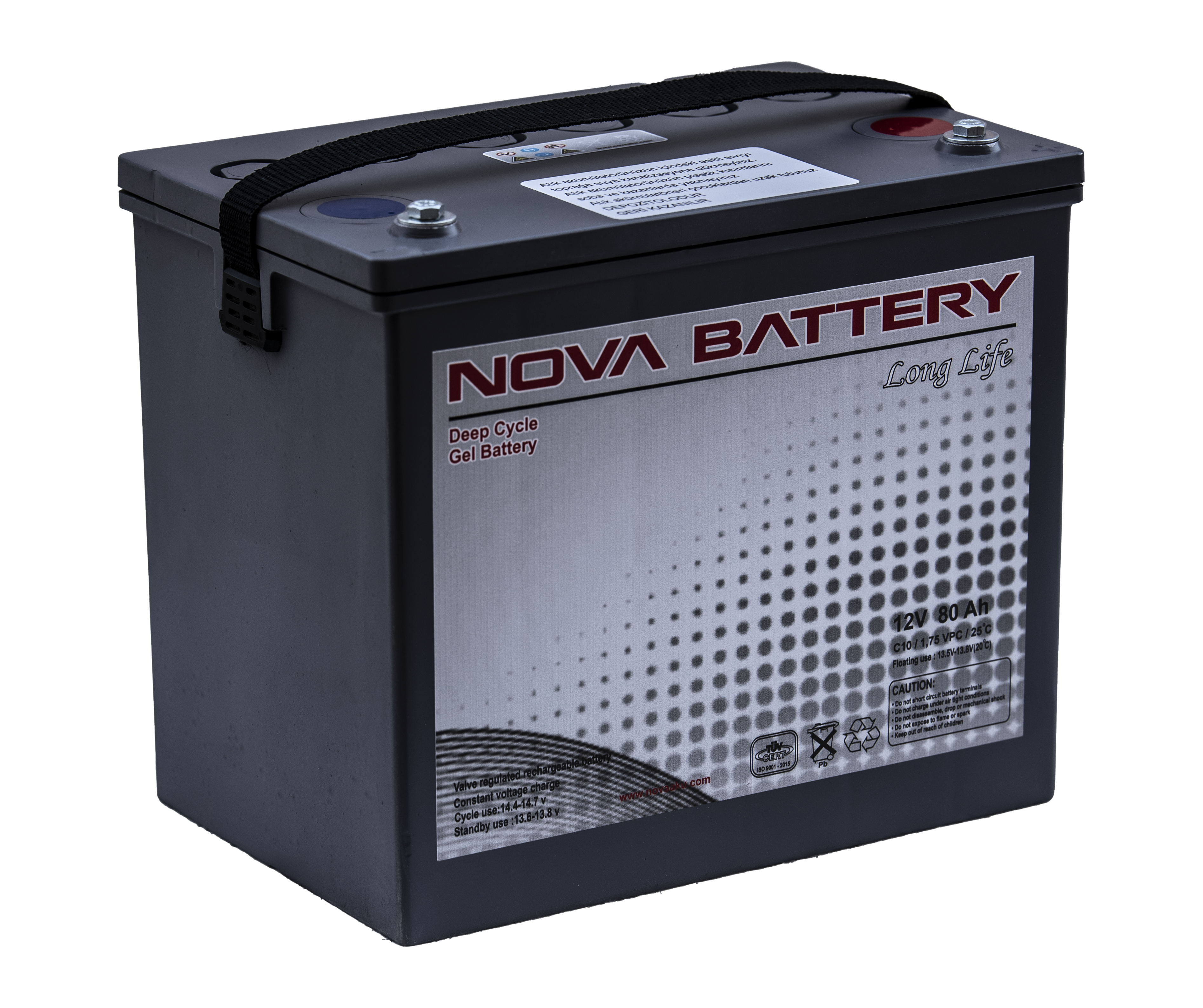 VRLA Deep Cycle (Derin Döngü) 12V 80AH Jel Akü