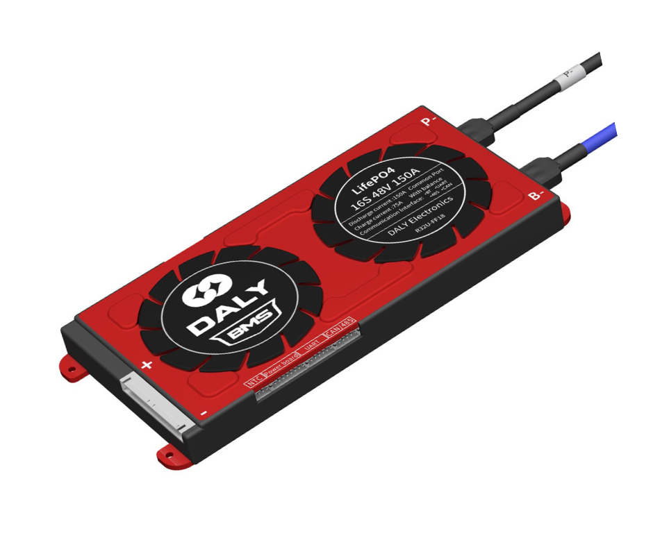 Daly BMS Batarya Yönetim Sistemi LiFePO4 16S 48V 150A