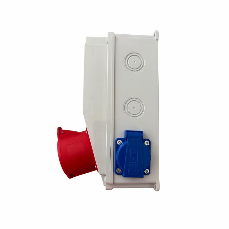 Elektrikli Araç Eko Kombinasyon Panosu IP44-Sigorta+Kaçak Akım Rölesi